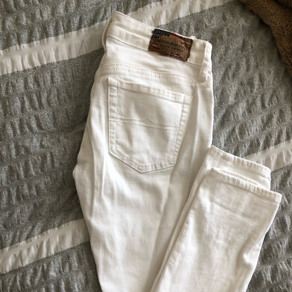 Ralph Lauren white skinny jean